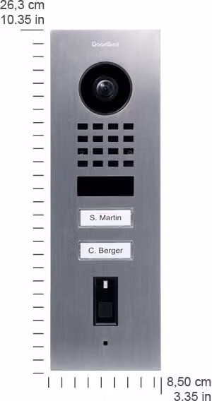BIRD HOME AUTOMATION DoorBird 423872295 Sistema di accesso a impronta digitale da incasso IP65