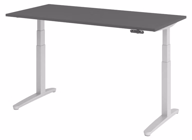 Scrivania elettrica bümö XBHM - Struttura: argento, dimensioni: 160 x 80 cm, decorazione: grafite