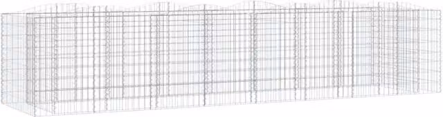 Gabbione ad arco rialzato in ferro zincato colore Argento L: 400 cm, P: 100 cm, H: 100 cm