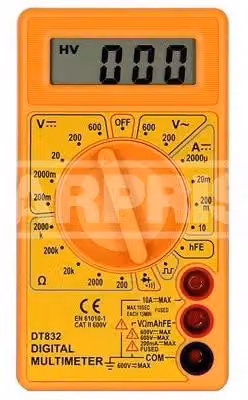 Multimetro digitale 600Vdc 600Vac 10Adc DT832