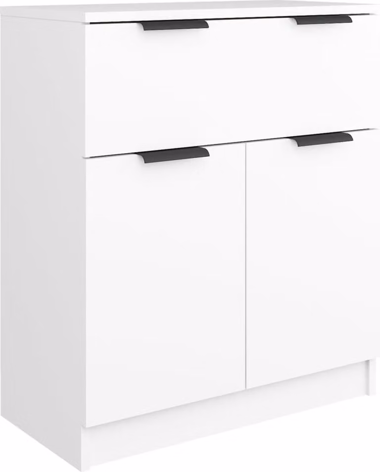 Credenza Bianca 60x30x70 cm in Legno Multistrato