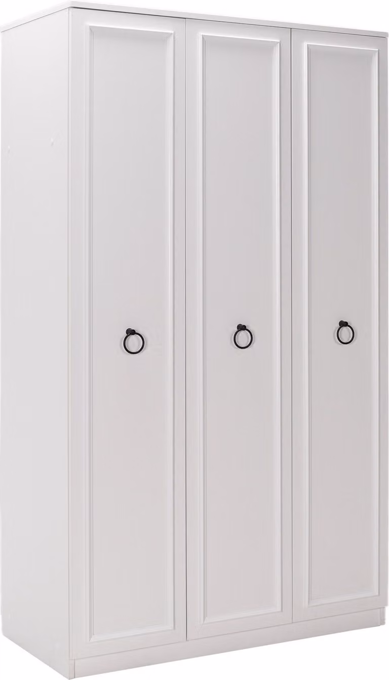 Skye Decor, Grd-1330-Bb-2, armadio, bianco, 100% pannelli truciolari rivestiti in melamina, 103 x 52 x 185 cm