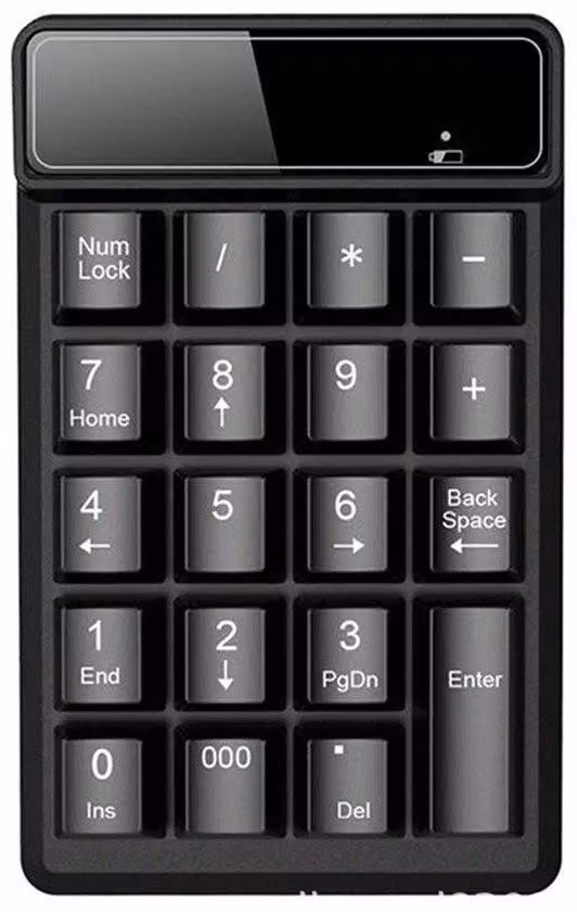 Tastierino numerico wireless, tastiera compatta, mini tastiera sospesa