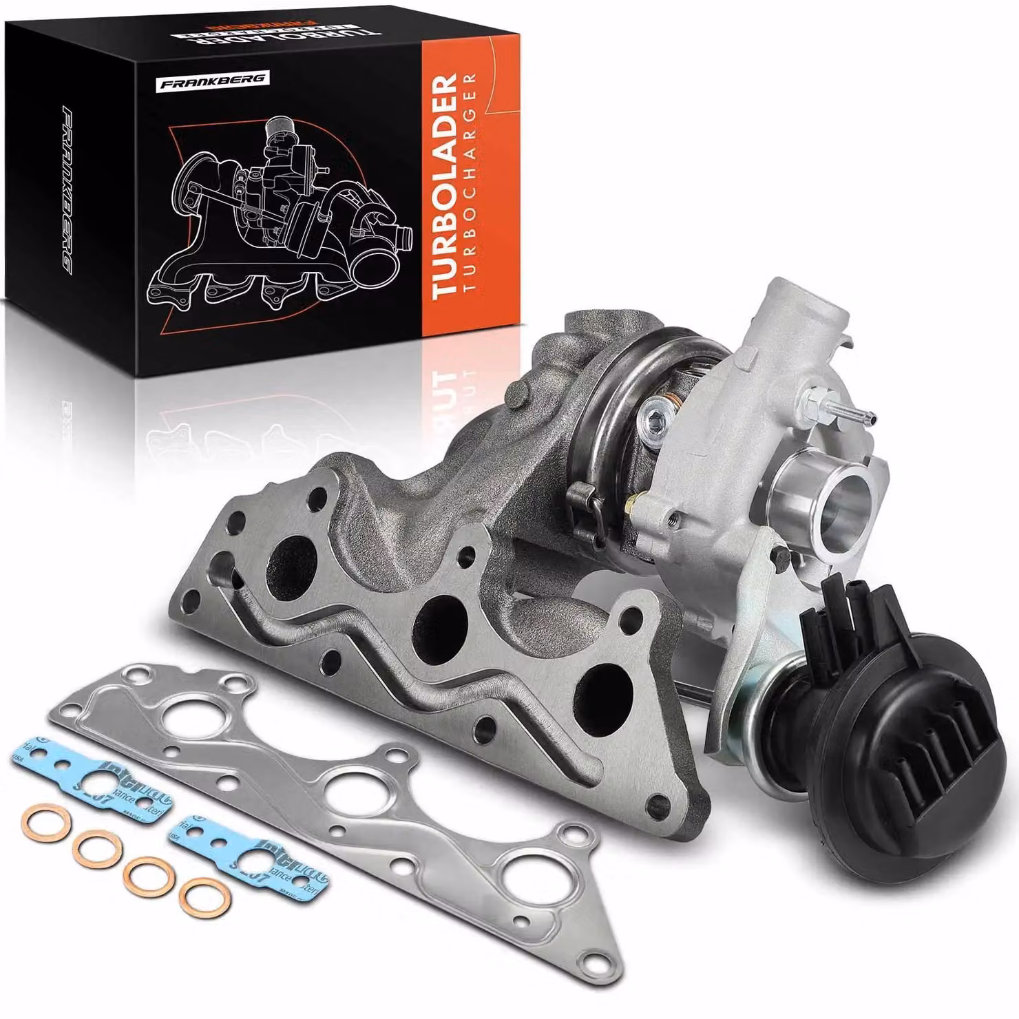 Turbocompressore con collettore di scarico - Unità turbocompressore - Compatibile con modelli Cabrio 450, City-Coupé, Fortwo Roadster 452 - Codice originale (OE) 1600960999