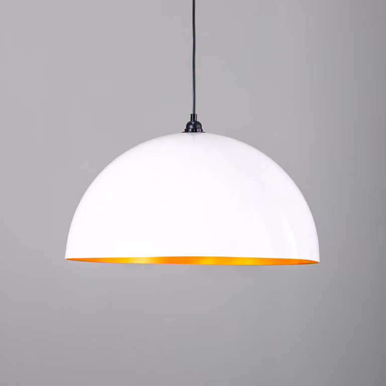 Lampada a sospensione Berceste 236-S Opviq, dimmerabile, Bianco / Opale, Soggiorno / Sala da pranzo, Metallo, Lampada a sospensione