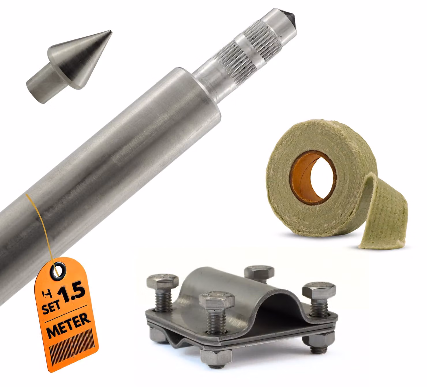 Haus-Held Dispersore terra inox V4A 20 mm, 1,5 m