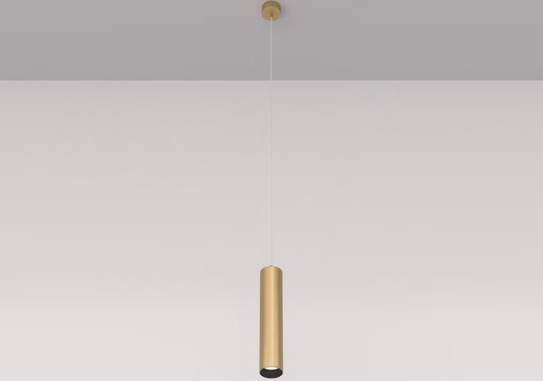 Lampada a sospensione Maytoni FOCUS ottone dorato, 1 luce, dimmerabile, GU10 50W IP20