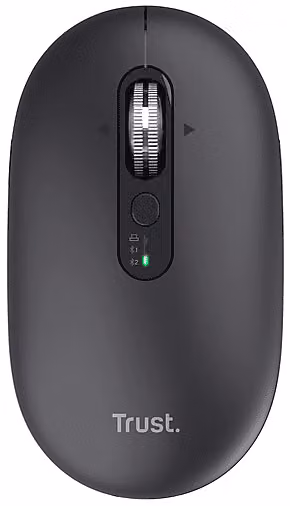 Mouse Wireless Trust Seron Hyperscroll Black con Bluetooth e risoluzione 3200 dpi