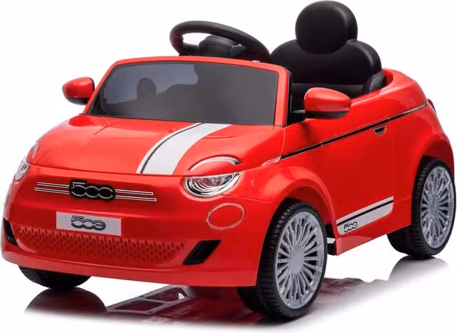 Macchina Elettrica per Bambini Fiat 500 Rosso con Batteria 10,8V 3,1Ah