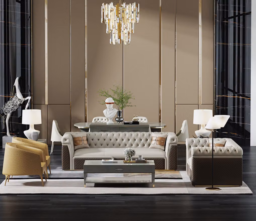 Sofagarnitur 3+2 Sitzer Set Design Sofa Polster Couchen Couch Modern Luxus