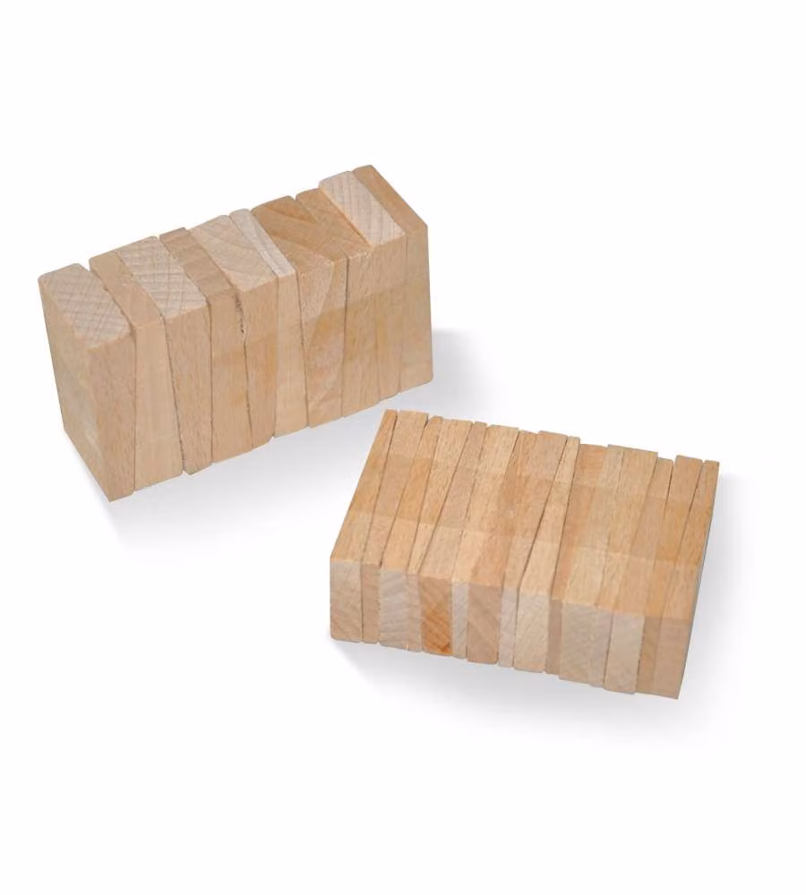 Blister 25 Cunei In Legno