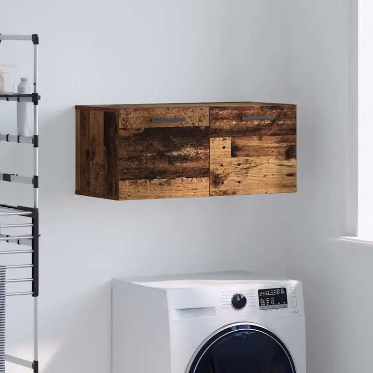 Armadietto a muro moderno vidaXL in legno marrone con ripiani interni L: 80 cm, P: 36.5 cm, H: 35 cm