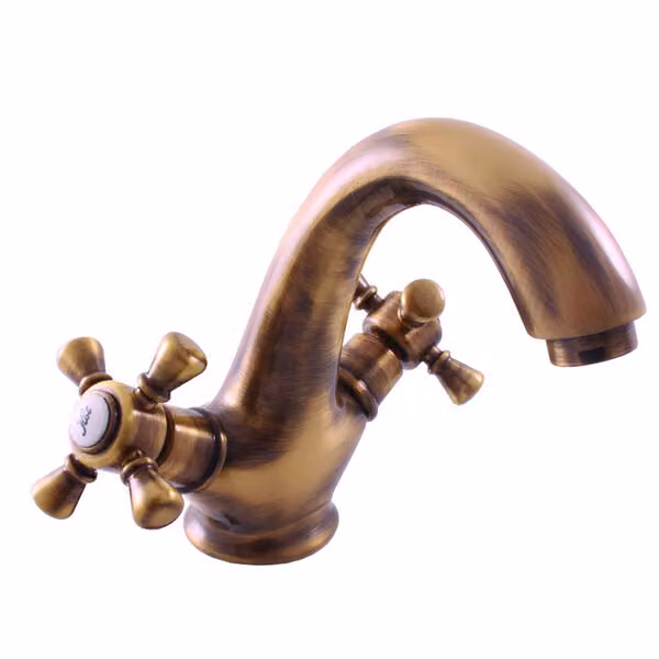 Slezák-RAV Miscelatore per lavabo MORAVA OLD BRASS MK328SM Colore: old brass, Dimensione: 3/8''
