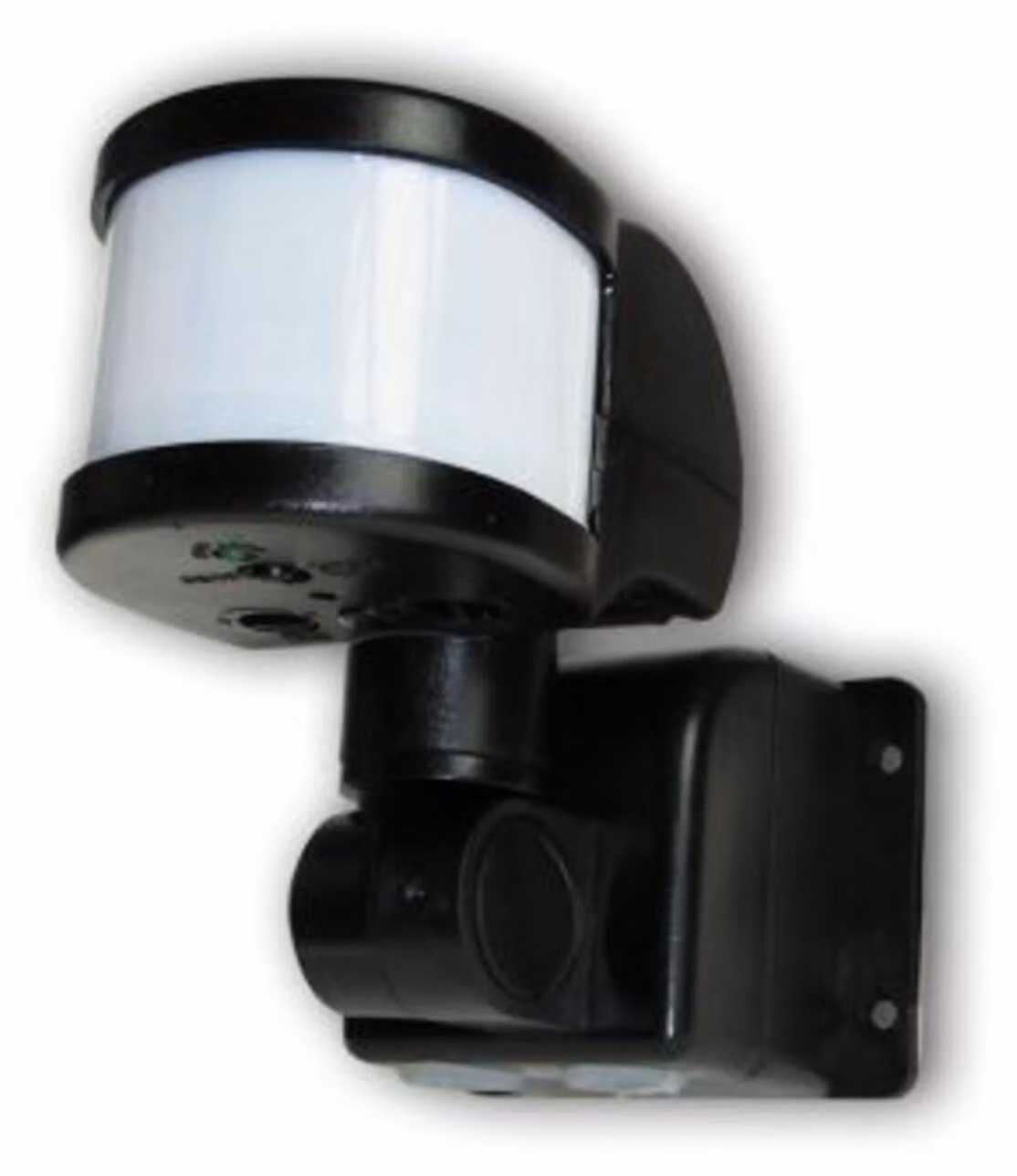 Rilevatore di movimento Elektrobock LX48A nero IP44 per illuminazione esterna con montaggio a parete a filo