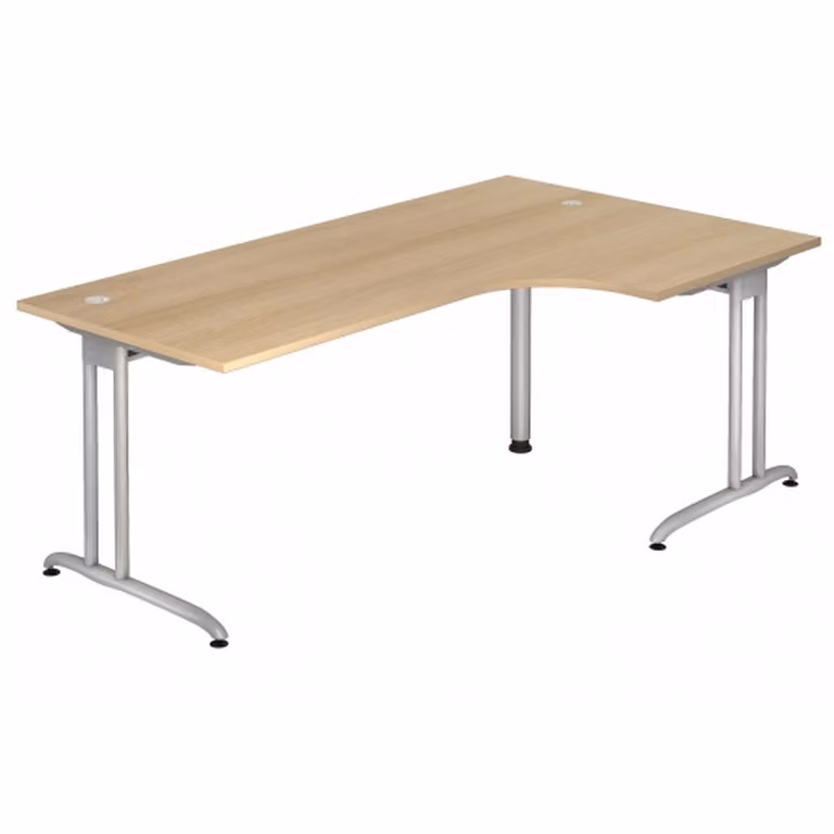 HAMMERBACHER BS82 Schreibtisch eiche L-Form