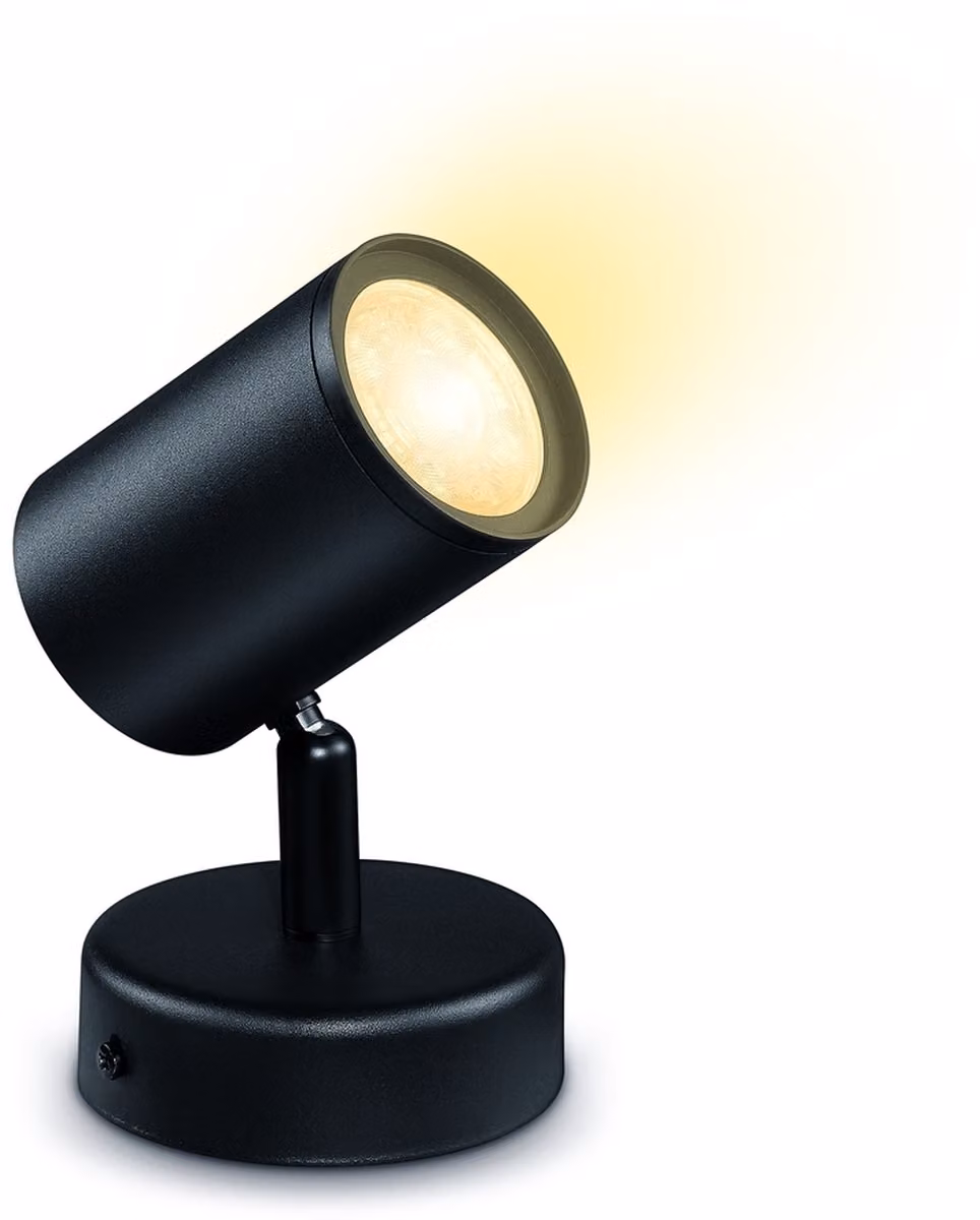 Applique LED Dimmerabile CCT Selezionabile 4,9W Un faretto WiZ Imageo Nero