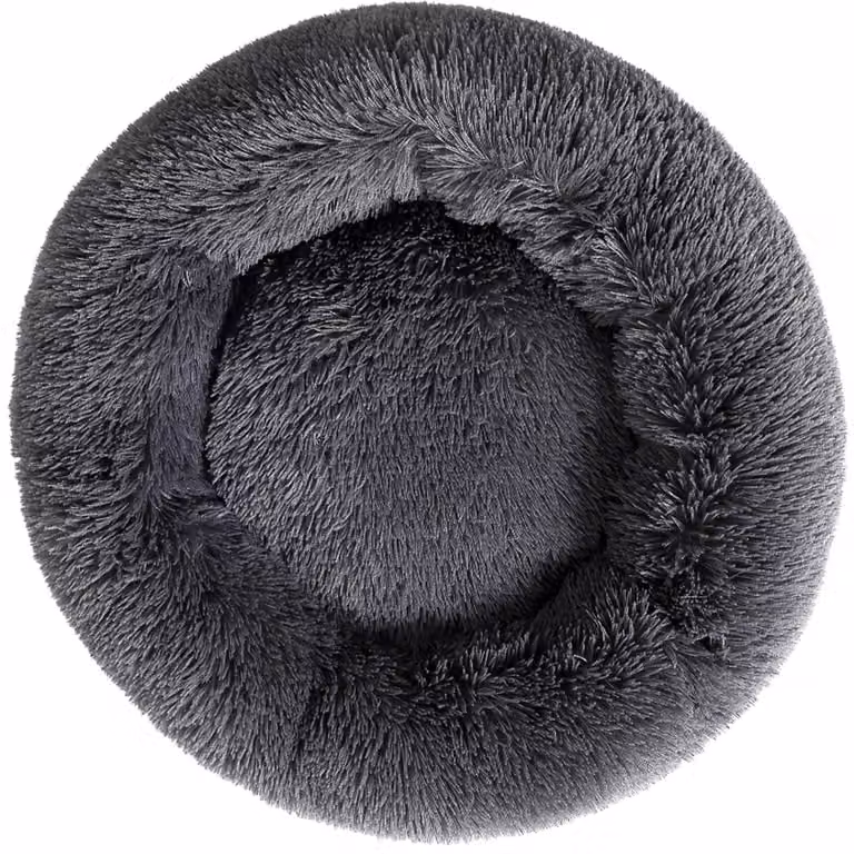 Cuccia a forma di ciambella, morbida, per cani e gatti di piccola taglia, 45x45x13 cm (adatta a animali fino a 5 kg)