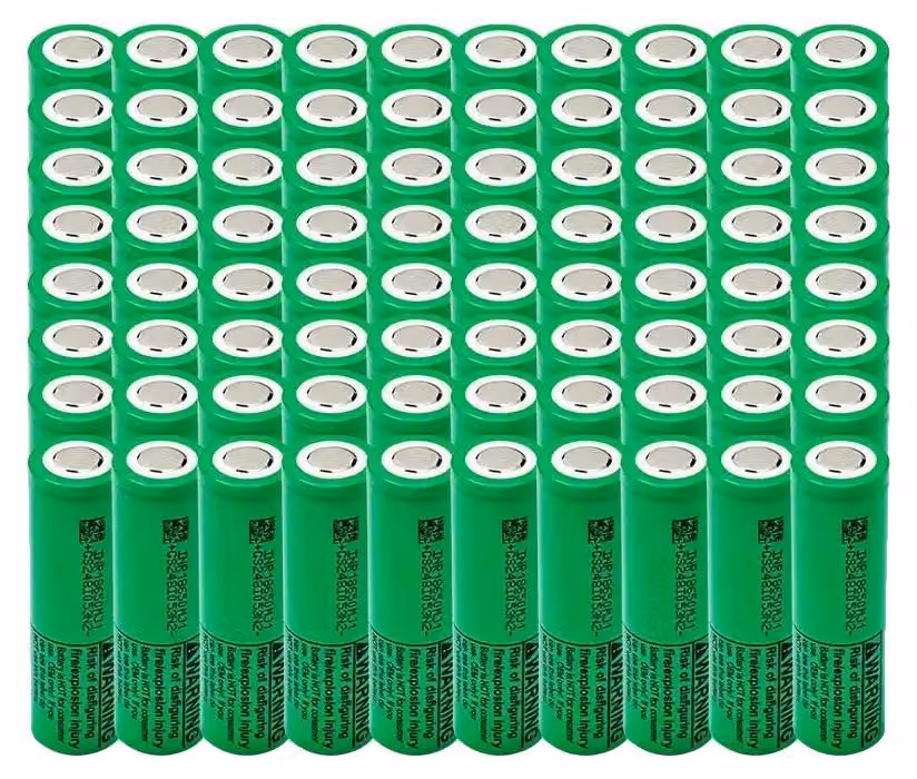 Batteria ricaricabile agli ioni di litio, capacità 3500mAh, potenza 25A, confezione da 80 pezzi, 3,7 V