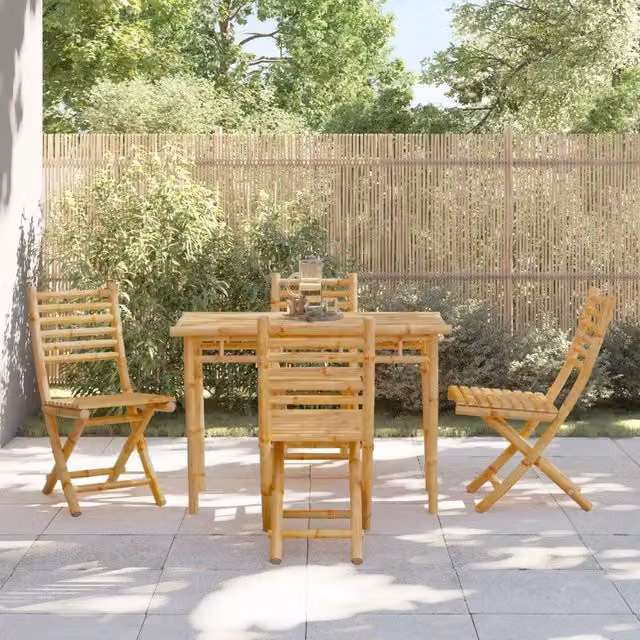 Set da Pranzo da Giardino 5 pz in Bambù 3278520
