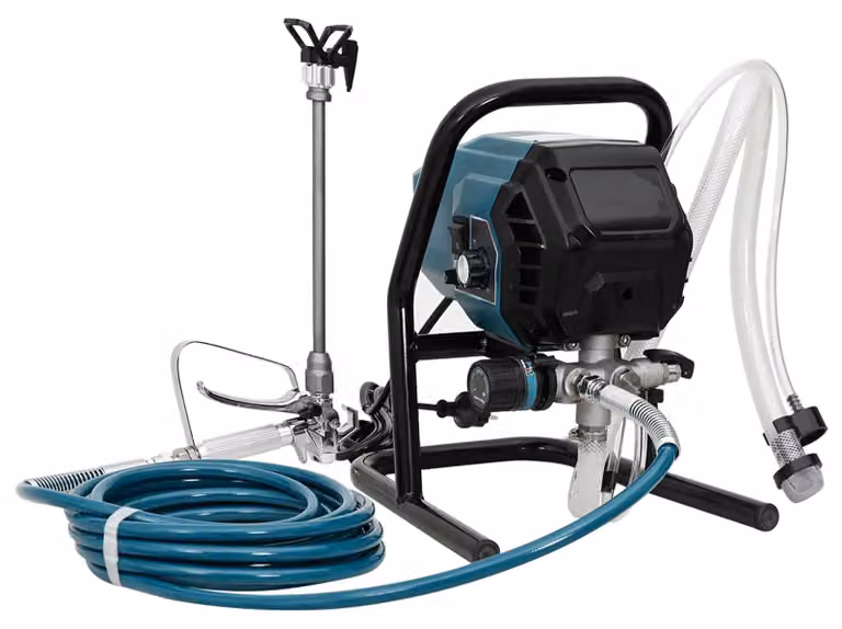 Spruzzatore a spruzzo senza aria, tubo da 7,6 metri, alimentazione 220V, portata 1,5 litri/minuto, pressione 200 bar