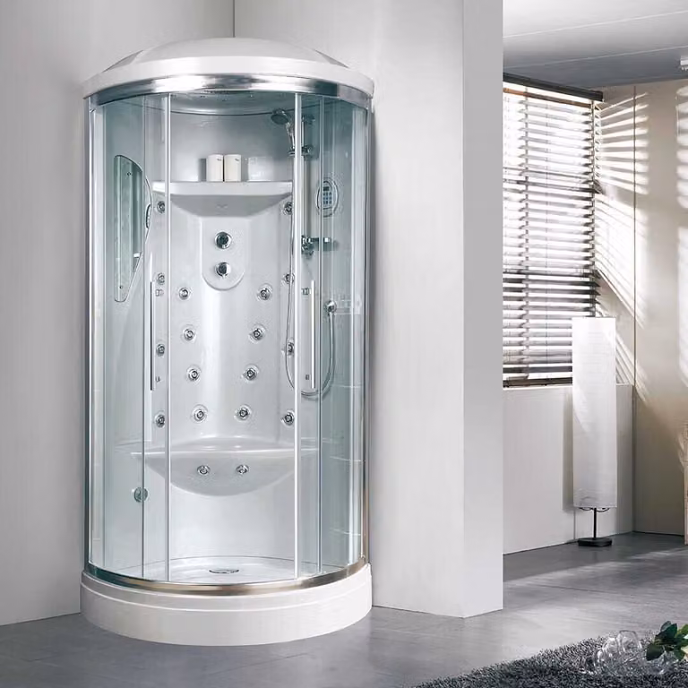 Cabina doccia idromassaggio e bagno turco 90 tonda | Iride