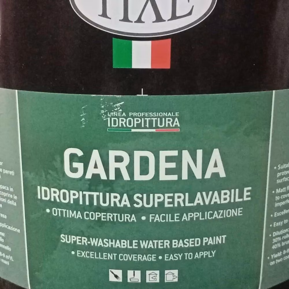 Idropittura superlavabile Gardena Tixe bianca per interni ed esterni, finitura opaca, 14 l – 2