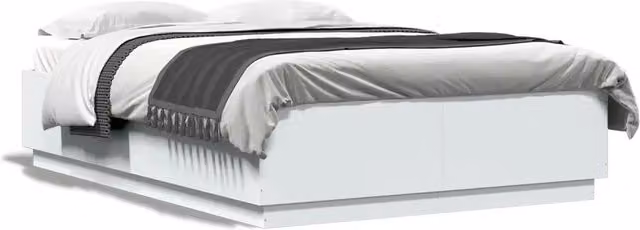 Letto matrimoniale moderno Design In in legno bianco L 150 x P 200 cm