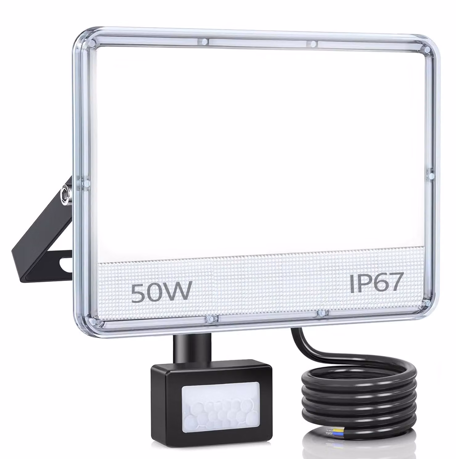 Faretto LED con sensore di movimento, 50 W, 5000 lumen, grado di protezione IP67, temperatura di colore 6500 K