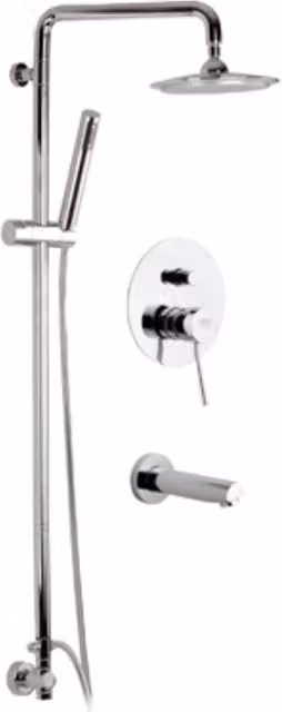 Set doccia con colonna doccia deluxe - serie minimal
