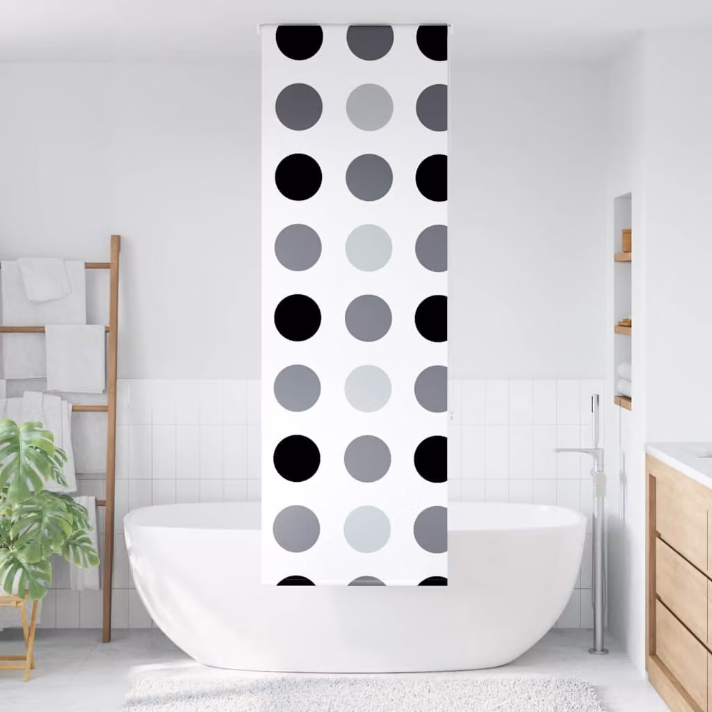 vidaXL Tenda a Rullo Doccia 60x240 cm Larghezza Tessuto 56 cm