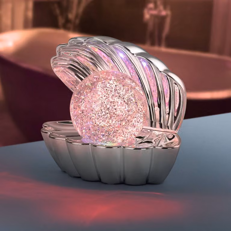 Reality Leuchten Lampada da tavolo a LED Shelly, Cromo / Argento, Soggiorno / Sala da pranzo, Plastica, Giovanile, Lampada da tavolo LED