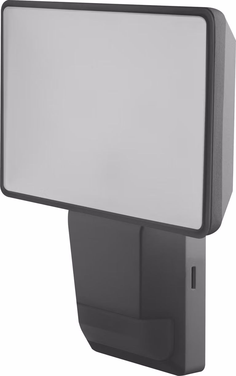 OSRAM ENDURA PRO Proiettore a sensore da parete per esterni ad alta efficienza con ampio angolo di emissione dal design ottico innovativo, 15W, grigio scuro, protezione IP55, per parcheggi e parchi