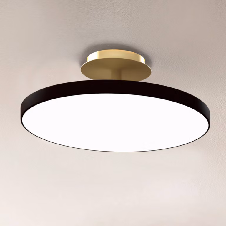 UMAGE Plafoniera di design Asteria UP PLUS, dimmerabile, Nero, Soggiorno / Sala da pranzo, Metallo, Design, Plafoniera