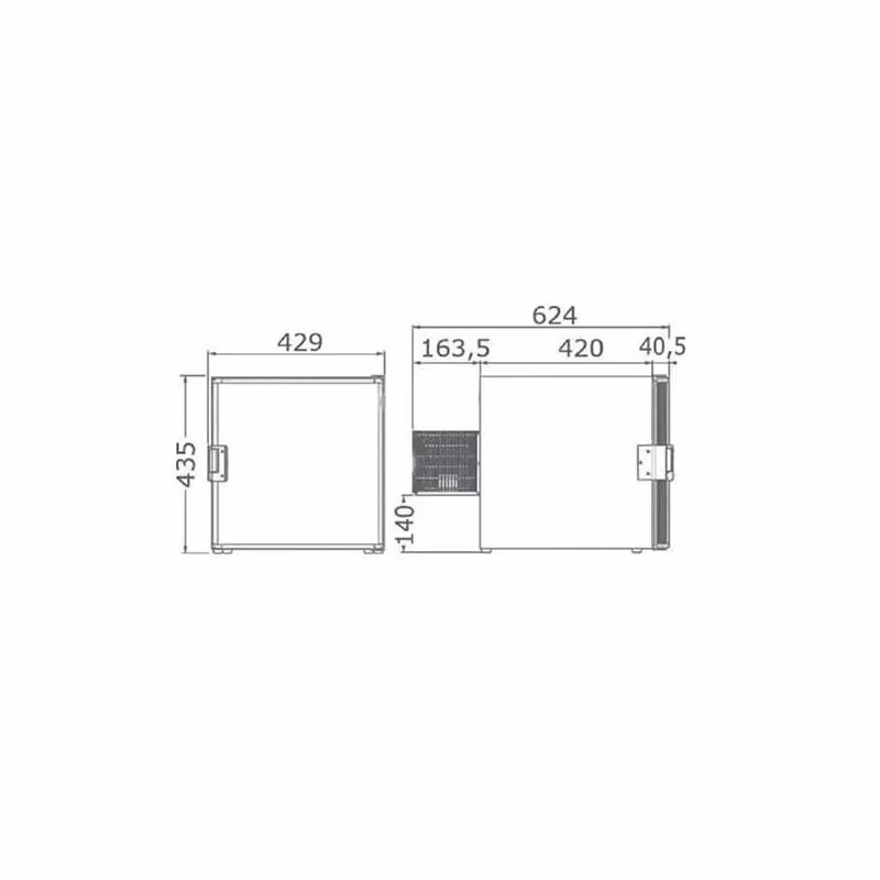 Frigorifero con congelatore Isotherm Cruise 40 Cubic bianco con compressore da appoggio – 2