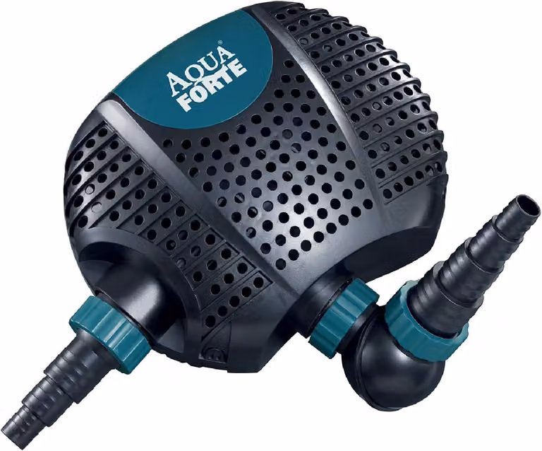 Pompa per stagni, pompa per acque reflue, 70 watt - 8 m3/ora - altezza di sollevamento 4,5 metri - ideale per corsi d'acqua e fontane