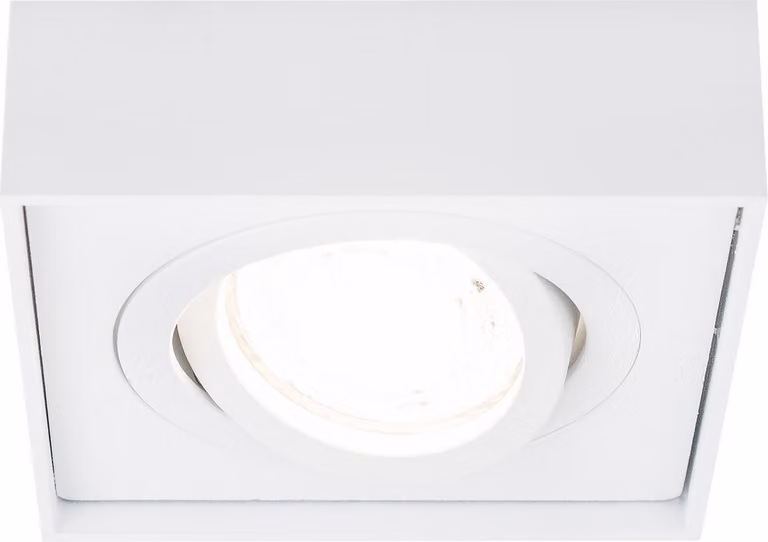 Plafoniera da incasso PALLAD 1 MINI WHITE Plafoniera quadrata bianca EDO777124 EDO