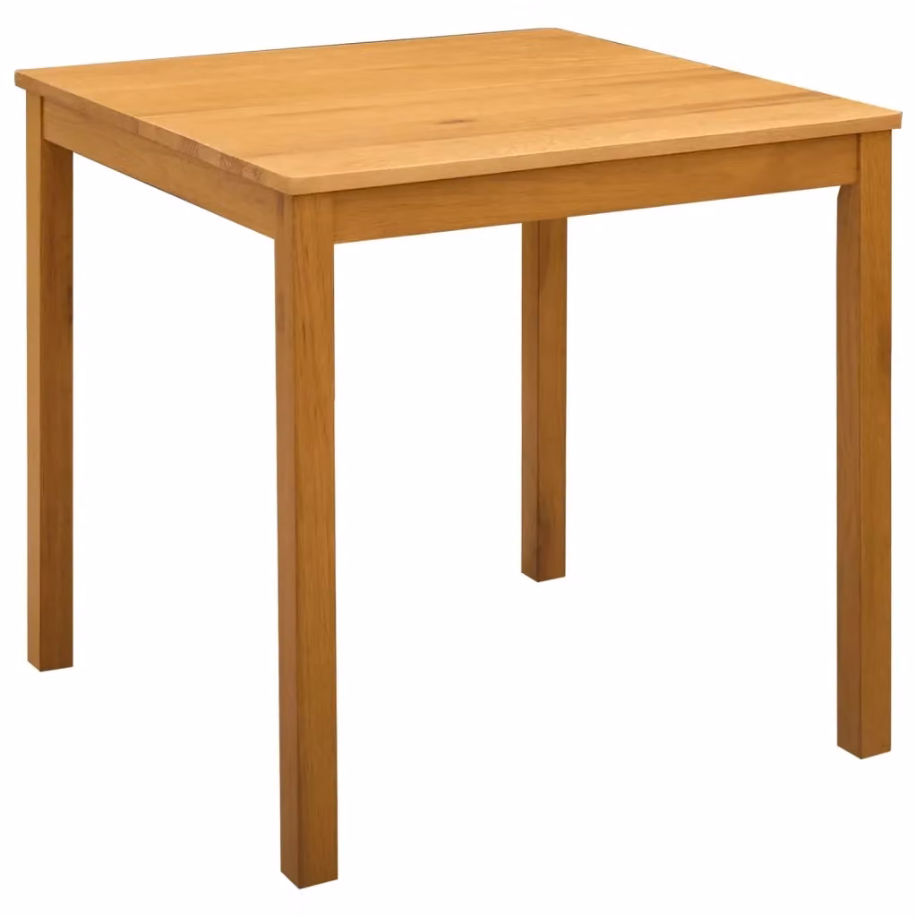 Tavolo da pranzo quadrato in legno di quercia massello vidaXL marrone L: 75 cm, P: 75 cm, H: 75,5 cm – 2