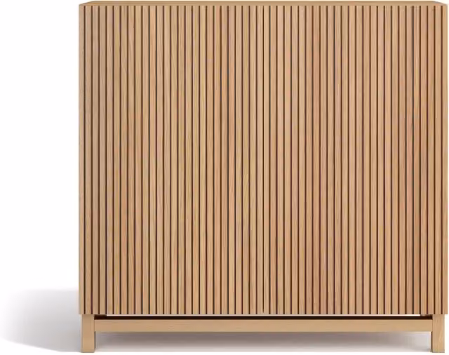 Scarpiera Herdasa effetto rovere dorato ante stampa doghe 90x90x27