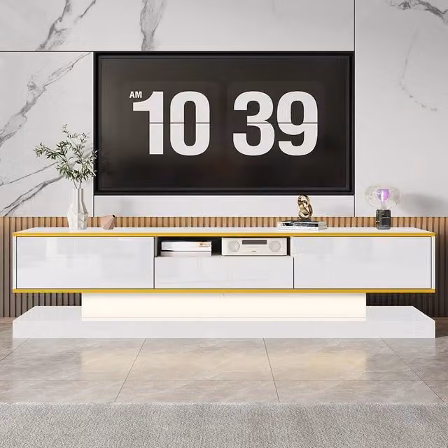 Mobile TV LED RGB - Xylo - 180x38x45cm 3 cassetti