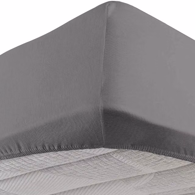 Lenzuolo con angoli elastici DaunenStep Vivacolor in jersey multicolore e grigio