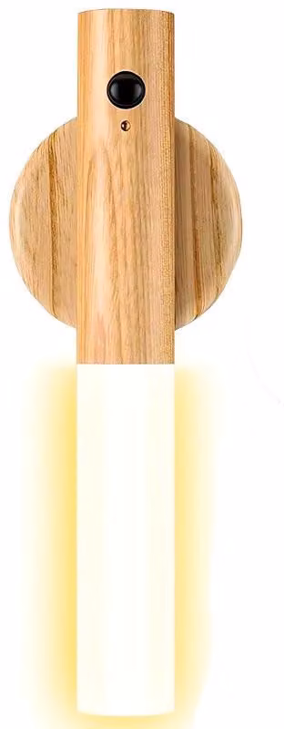 Verk 27191 Lampada da parete a LED magnetica con sensore di movimento marrone
