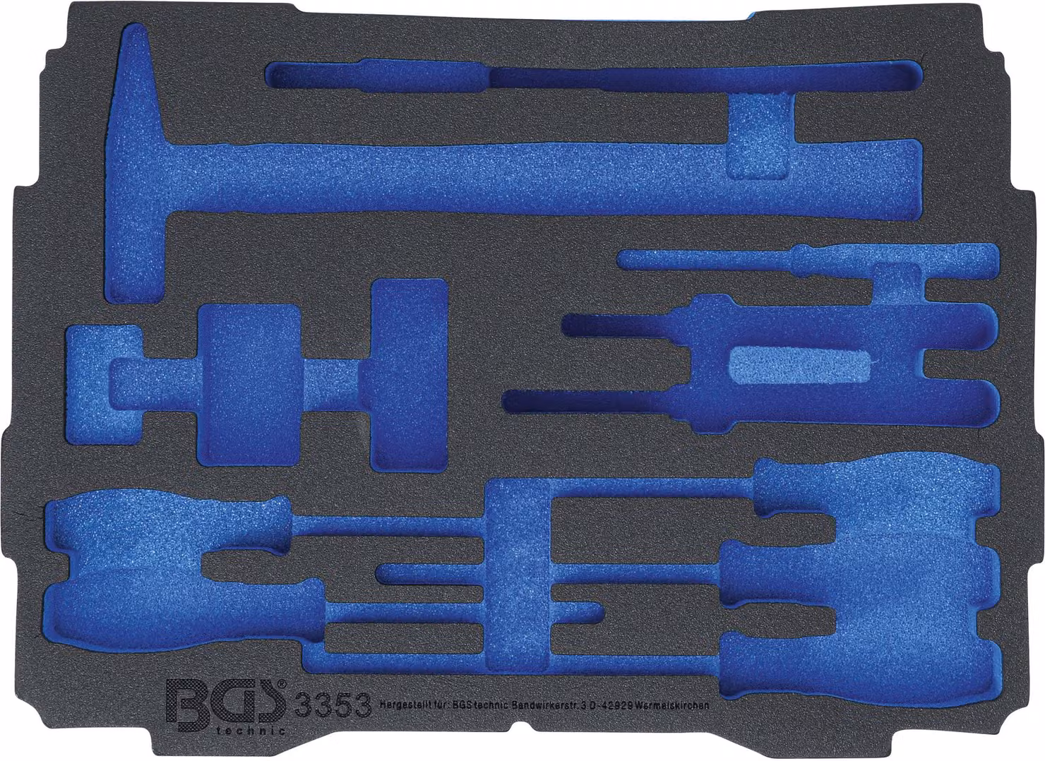 Inserto in schiuma BGS per art. BOXSYS1 & 2 vuoto per art. 3353