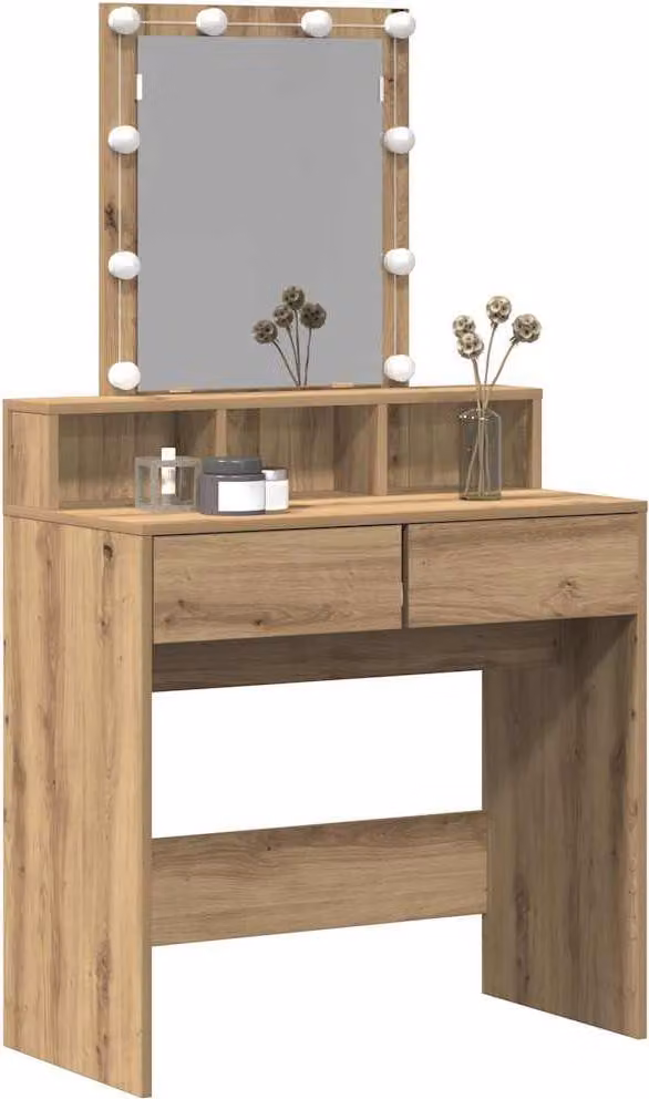 Tavolo da Trucco rovere artigianale 80 x 41 x 144.5 cm