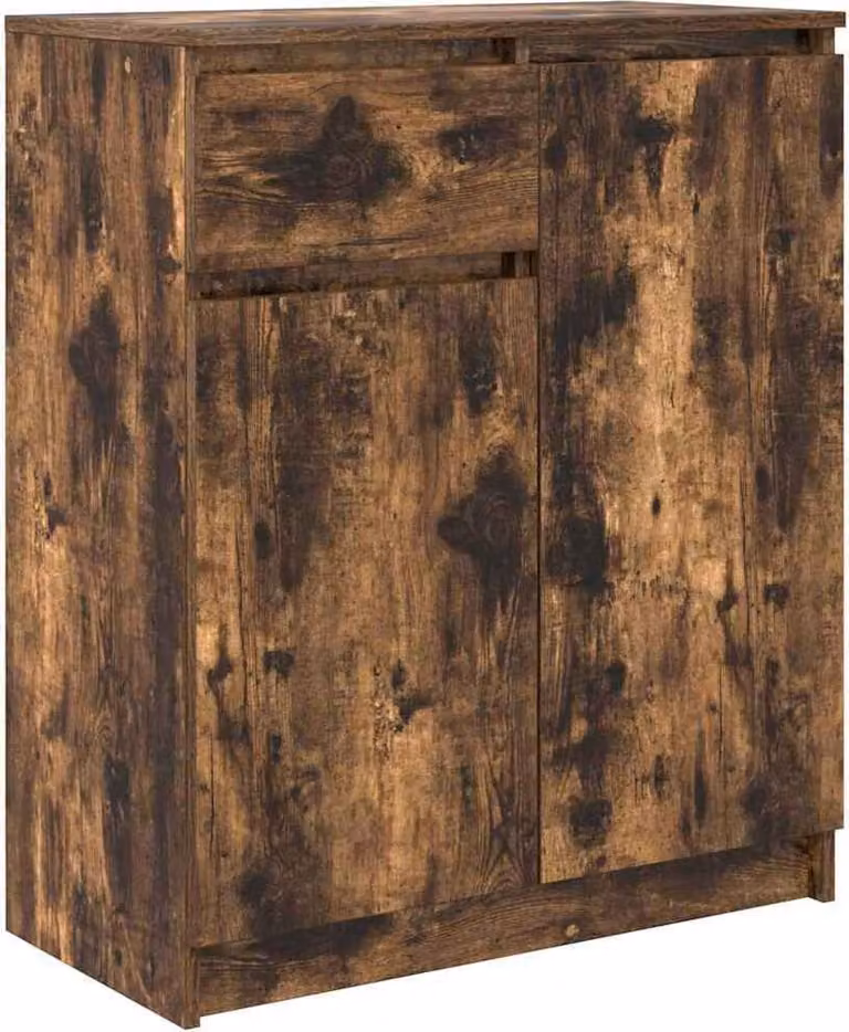 Credenza con Cassetto Rovere Fumo 71x35x84 cm in Truciolato