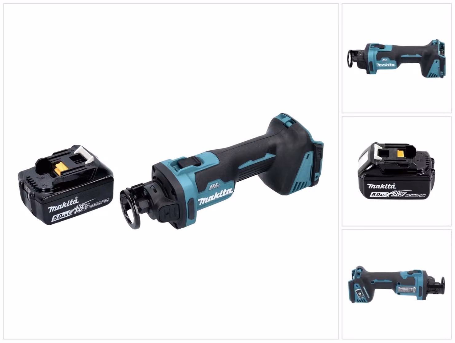 Fresa rotante a batteria Makita DCO 181 T1 18 V 32000 rpm brushless + 1x batteria ricaricabile 5,0 Ah - senza caricabatterie