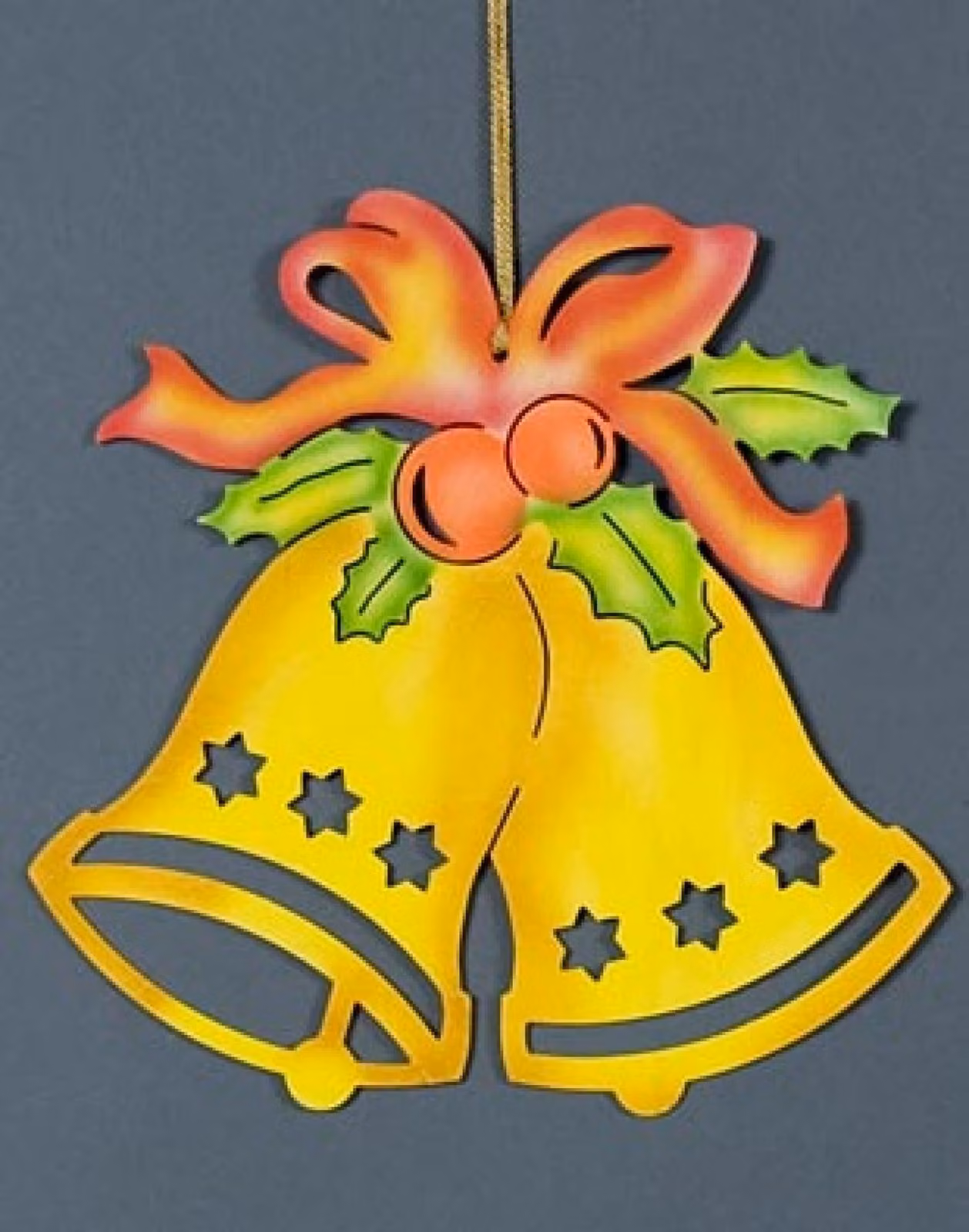 Campana per finestre con fiocco colorato altezza 22 cm NUOVO