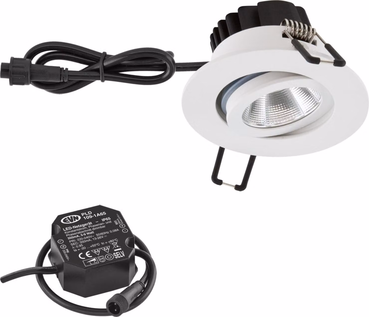 EVN Lichttechnik P-LED luce da incasso 230V 3000K bianco PC650N90102