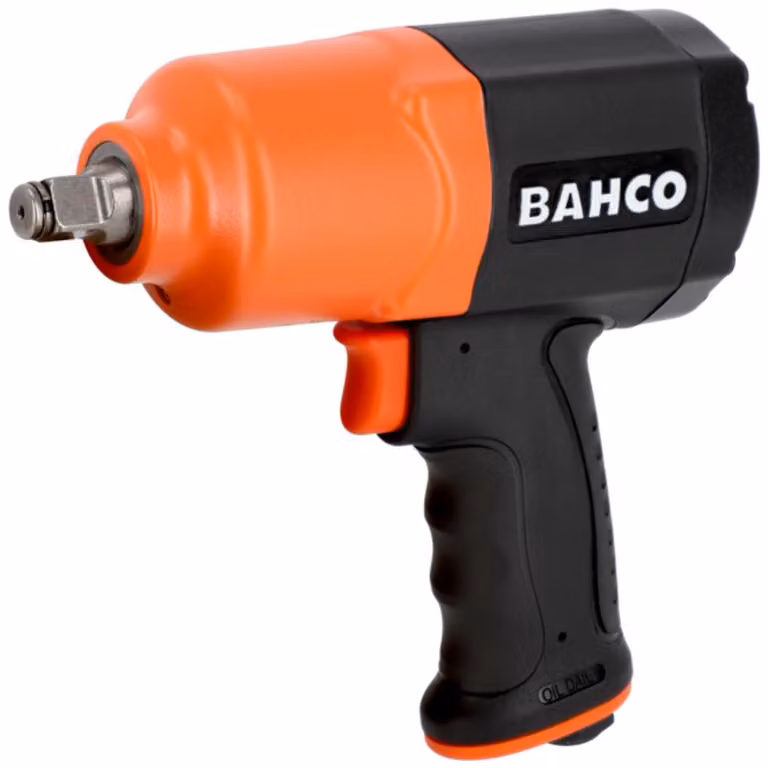 Avvitatore a percussione Bahco da 1/2" con meccanismo a doppio martello, 1600 Nm