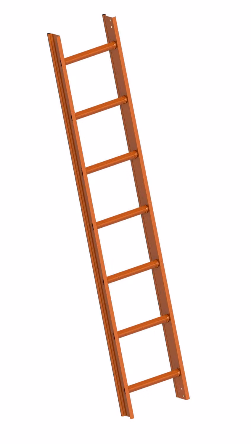 Layher 1051 Scala da tetto marrone rame 7 pioli