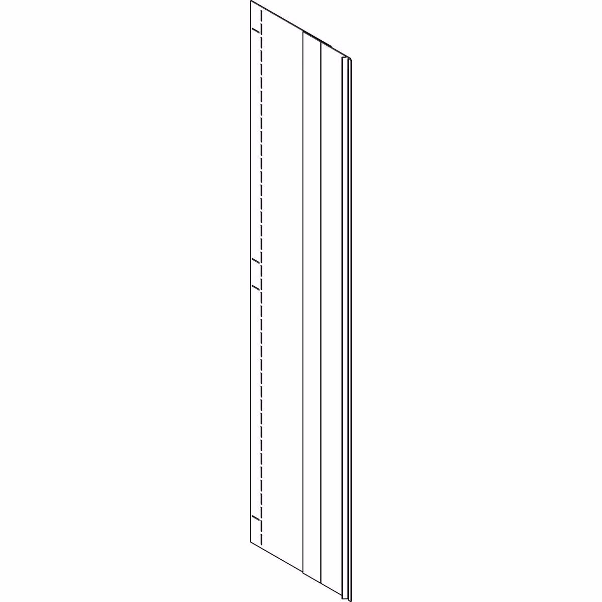 Parete divisoria ABN KU verticale BH7 per alloggiamenti con profondità 340 mm NTW17-3